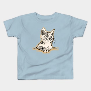 A cute kitten Kids T-Shirt